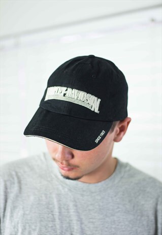 VINTAGE HARLEY DAVIDSON BASEBALL CAP HAT LOGO 90S 3