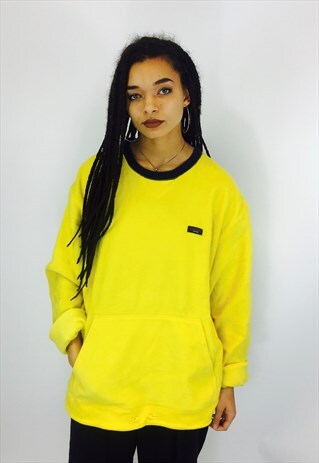 TOMMY HILFIGER OVERSIZED YELLOW FLEECE