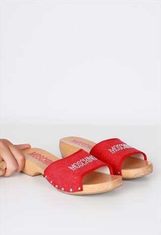 VINTAGE MOSCHINO DIAMANTE MULES