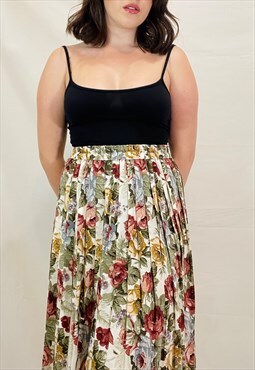 Floral Midi skirt 