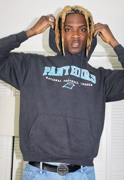 Vintage 90s Blue NFL Carolina Panthers Spell-out Hoodie