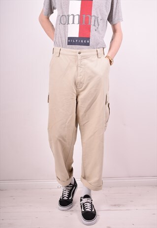 TIMBERLAND MENS VINTAGE TROUSERS W38 L28 BEIGE 90S