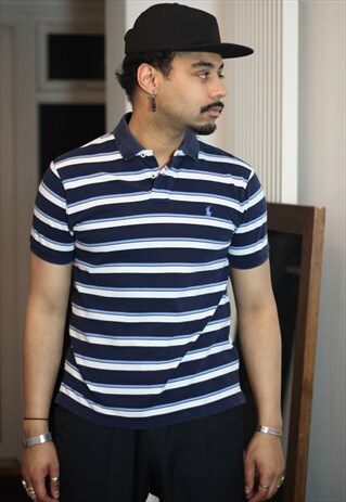 VINTAGE RALPH LAUREN STRIPED POLO SHIRT