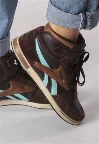 REEBOK HI TOPS TRAINERS UK 8, US 10.5 . (CECE)