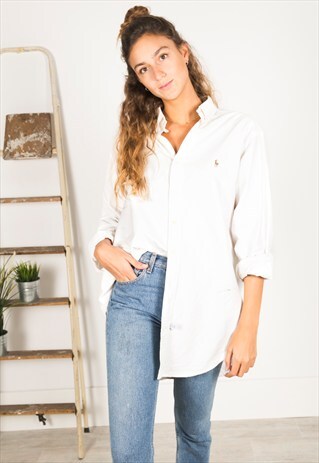 VINTAGE 80S POLO RALPH LAUREN SHIRT / R4110C200