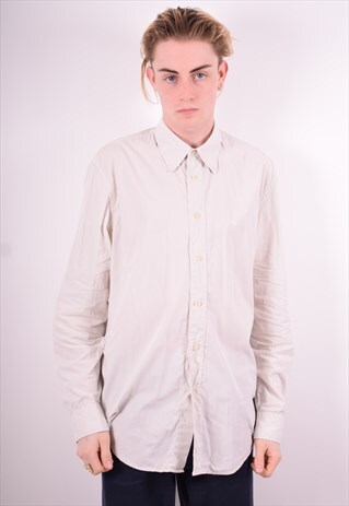 CALVIN KLEIN MENS VINTAGE SHIRT LARGE GREY 90'S