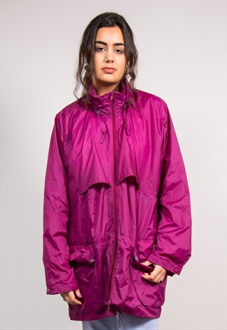 90'S VINTAGE PURPLE CAGOULE COAT JACKET