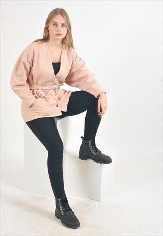 VINTAGE COTTON CARDIGAN IN PINK
