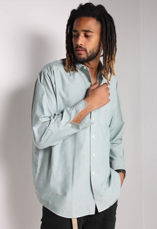 VINTAGE LL BEAN OXFORD SHIRT GREEN