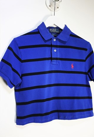 VINTAGE 90S REWORKED RALPH LAUREN POLO T-SHIRT IN STRIPES