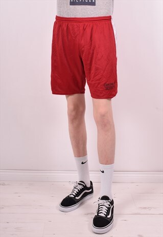 CHAMPION MENS VINTAGE SHORTS W34 RED 90S