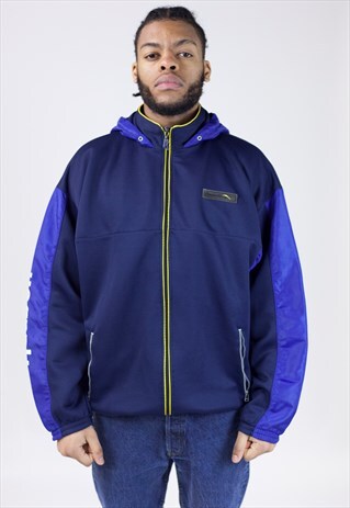 VINTAGE 90S REEBOK ZIP-UP HOODED JACKET