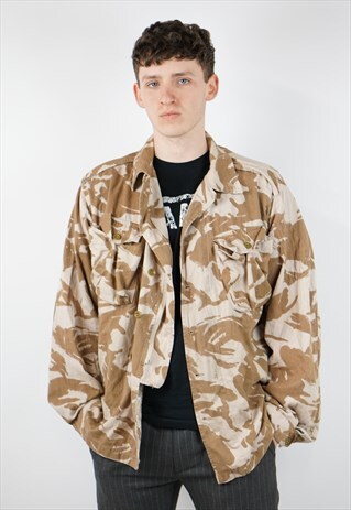 VINTAGE ARMY STYLE CAMO SHIRT JACKET