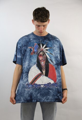 VINTAGE 90'S TIE-DYE GRAPHIC T-SHIRT
