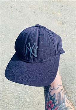 Vintage 90s New York Yankees Navy New Era Cap Hat