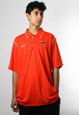 VINTAGE NIKE SPORTS T SHIRT, COLLAR T SHIRT