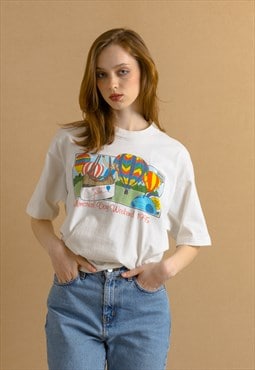 95 Weekend Vintage Graphic Print Logo Cotton T-shirt 7401