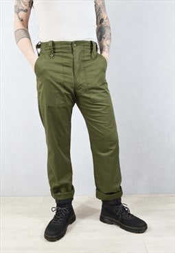 Men's Vintage British Army Pants Cargo Trousers
