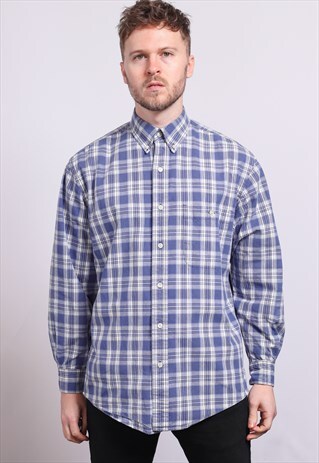 VINTAGE CHECKED FLANNEL SHIRT 90S