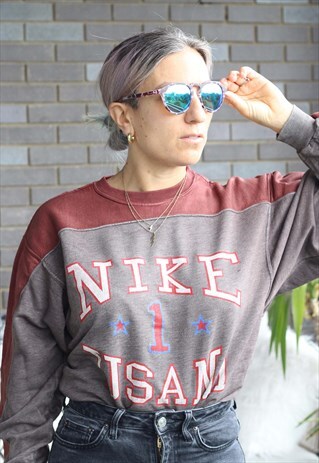 VINTAGE 1980S RARE NIKE USA SPELL OUT SWEATSHIRT
