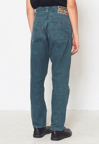 VINTAGE GREEN ARMANI DENIM JEANS