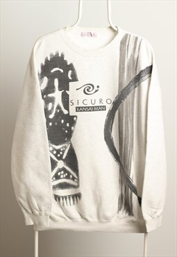 Vintage Kansai Sicuro Men Crewneck Abstract Sweatshirt