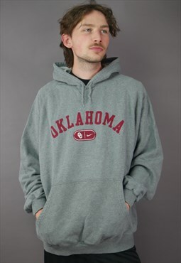 Vintage Nike Team Apparel Oklahoma Hoodie in Grey