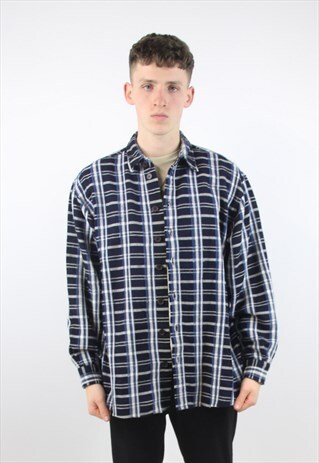 VINTAGE THICK BLUE CHECK SHIRT