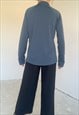 THE NORTH FACE VINTAGE GREY BLUE SPORTY BLOUSE
