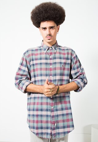 VINTAGE 80S POLO RALPH LAUREN SHIRT / S4784