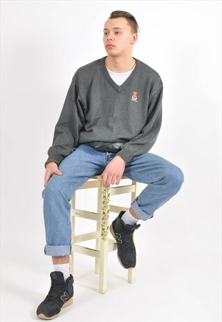 VINTAGE 90'S GREY JUMPER
