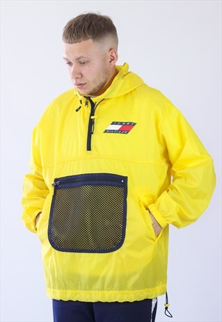 VINTAGE MENS TOMMY LIGHTWEIGHT WINDBREAKER ANORAK JACKET