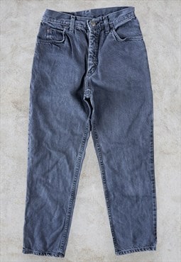 Vintage Wrangler Grey Mom Jeans Tapered Rare  W26 L30