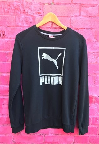 VINTAGE BLACK PUMA SWEATSHIRT XXL