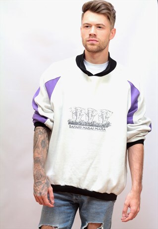 1980'S VINTAGE 'SAFARI MASAI MARA' SWEATSHIRT