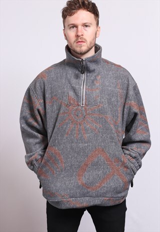 VINTAGE ZIP UP FLEECE TOP