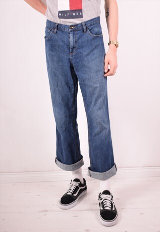 CHAPS MENS VINTAGE JEANS W36 L32 BLUE 90S