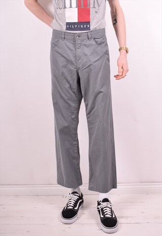 CALVIN KLEIN MENS VINTAGE TROUSERS W34 L27 GREY 90S