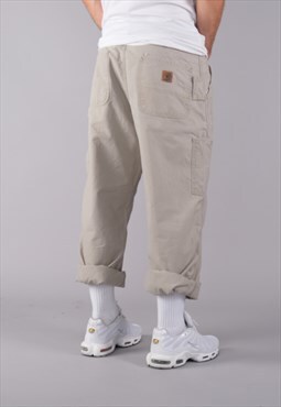 Carhartt Jeans in cream cotton. 