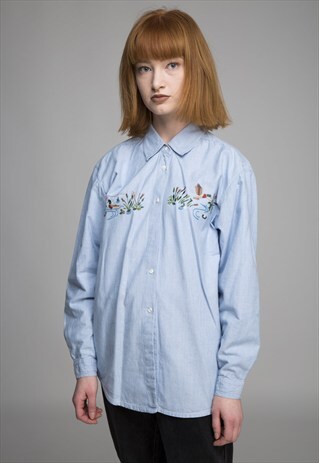 VINTAGE EMBROIDERED DUCK SHIRT
