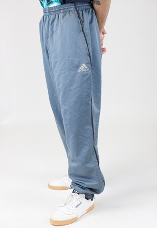 VINTAGE 90S ADIDAS GREY TRACKSUIT BOTTOMS