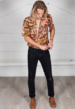 VINTAGE ISLAND SHORT SLEEVED UNISEX SHIRT