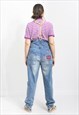 VINTAGE OVERALLS IN BLUE DENIM DUNGAREES JUMPSUIT WOMEN M