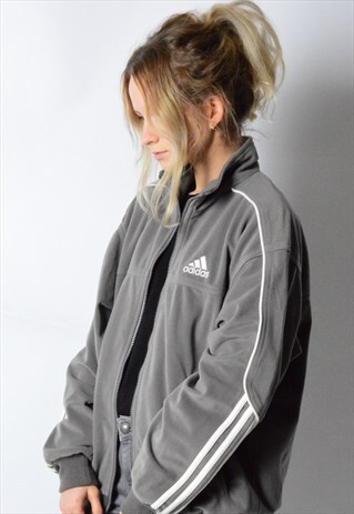 2002 GREY VELVETY ADIDAS TRACK JACKET
