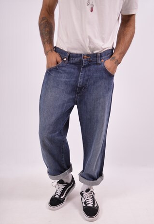 WRANGLER MENS VINTAGE JEANS W32 L30 BLUE 90S