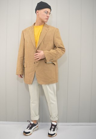 VINTAGE OVERSIZE BROWN BLAZER