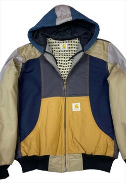 Multicolour carhartt logo embroilery full zip up rework jack