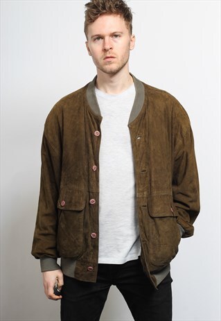 VINTAGE SUEDE BOMBER JACKET