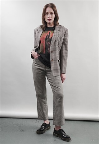 RARE VINTAGE 90'S AQUASCUTUM CHECKED COORDINATE SET