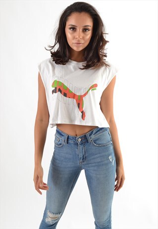 PUMA REWORKED CROPPED T-SHIRT